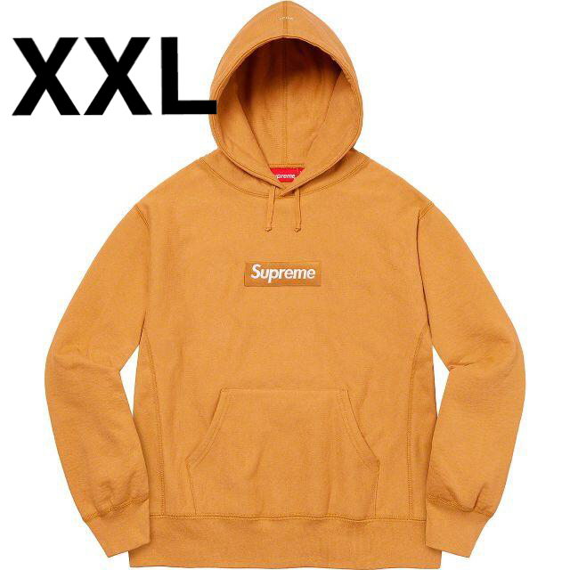 Supreme(シュプリーム)のSUPREME Box Logo Light Mustard XXL メンズのトップス(パーカー)の商品写真