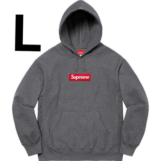 SUPREME Box Logo Charcoal L