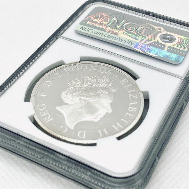 希少！グレイハウンド！ビースト！2021 イギリス 銀貨 NGC PF70UC エンタメ/ホビーの美術品/アンティーク(貨幣)の商品写真