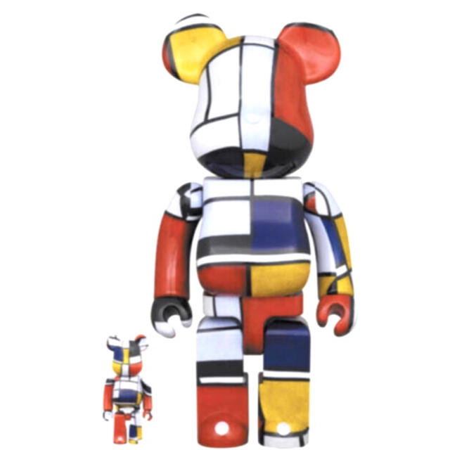 MEDICOM TOY(メディコムトイ)の新品未開封　BE@RBRICK Piet Mondrian 100％ & 400 エンタメ/ホビーのフィギュア(その他)の商品写真