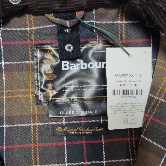 Barbour(バーブァー)の新品■BARBOUR CLASSIC BEDALE 42 バブアー ビデイル メンズのジャケット/アウター(ブルゾン)の商品写真