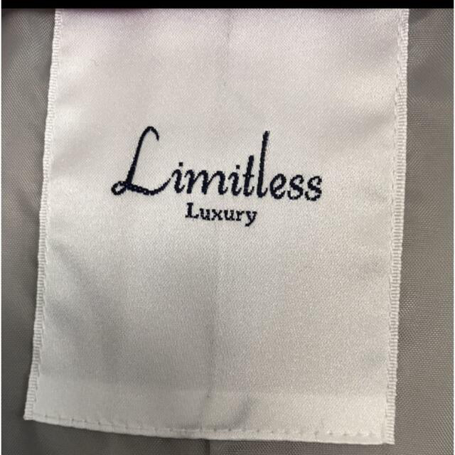 LIMITLESS LUXURY(リミットレスラグジュアリー)のLIMITLESS LUXURY メルトンクルーネックコート ノーカラー  S  レディースのジャケット/アウター(ロングコート)の商品写真