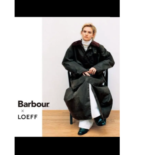 loeff 別注Barbour サイズ　４０　美品　バブアーロングコート