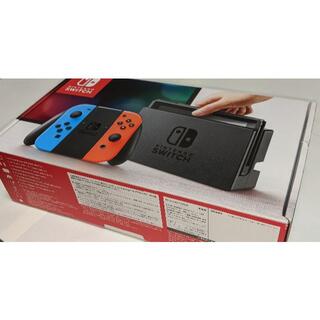 ニンテンドースイッチ(Nintendo Switch)のNintendo switch本体Joy-Conネオンブルー/ネオンレッド(家庭用ゲーム機本体)