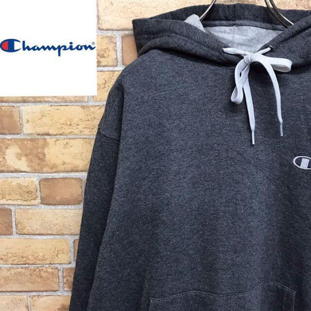Champion - 【チャンピオン】スウェット パーカー ワンポイント 刺繍 ... asos エイソス 袖バラデザイン セットアップM674