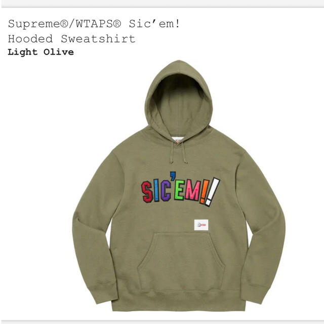 Supreme WTAPS Hooded Sweat Shirt Lサイズ