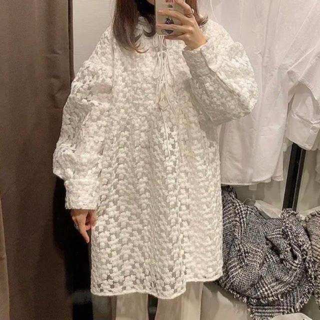 ZARA - ZARA レース ストラクチャ入り生地ミニワンピースの通販 by m's ZARA - ZARA レース ストラクチャ入り生地ミニワンピースの通販 by m's