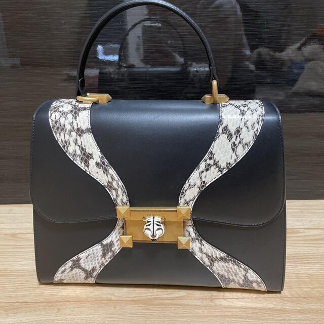 Gucci(グッチ)のGUCCI 　スネイクスキン　ハンドバッグ レディースのバッグ(ハンドバッグ)の商品写真