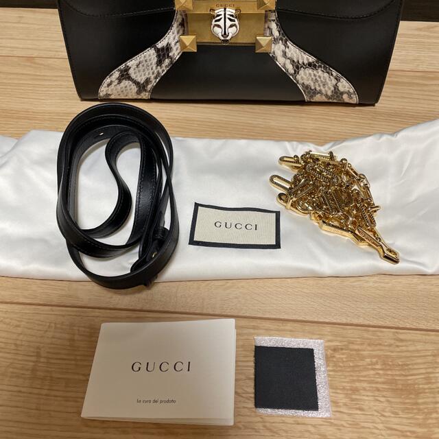 Gucci(グッチ)のGUCCI 　スネイクスキン　ハンドバッグ レディースのバッグ(ハンドバッグ)の商品写真