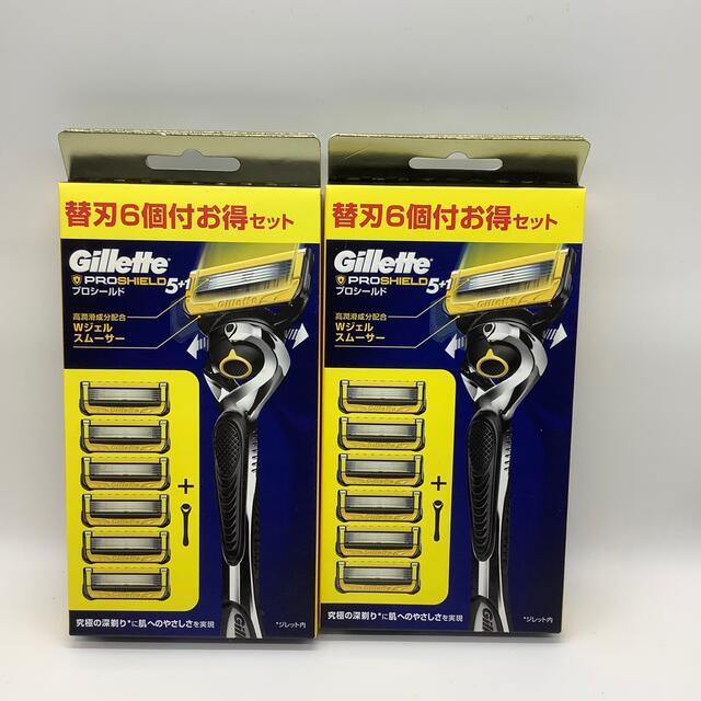 Gillette プロシールド　替刃6個付き　二箱セット