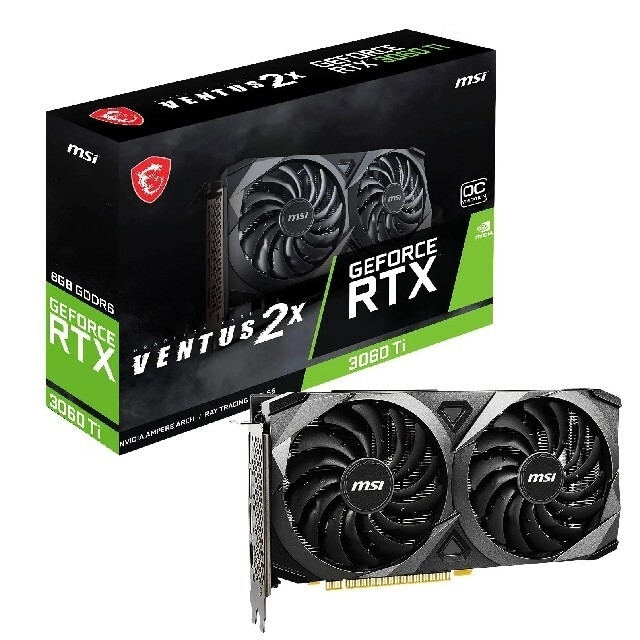 スマホ/家電/カメラMSI GeForce RTX 3060 Ti VENTUS 2X 8G