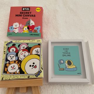 ボウダンショウネンダン(防弾少年団(BTS))のBT21 シークレット　フレームマグネット、ミニキャンパス　チミー　ジミン(アイドルグッズ)