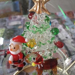 Christmas　vintage　♡ストロベリー♡　ガラスオーナメントセット