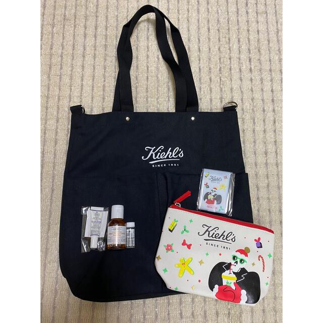 Kiehl's(キールズ)のKiehl's 限定トートバッグ、ポーチ、ミラー、スキンケア コスメ/美容のキット/セット(サンプル/トライアルキット)の商品写真