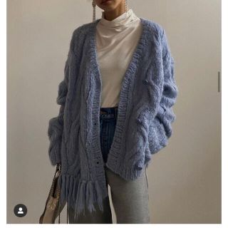 アメリヴィンテージ(Ameri VINTAGE)の2way DISTORTION CABLE CARDIGAN※最終お値下げ(カーディガン)