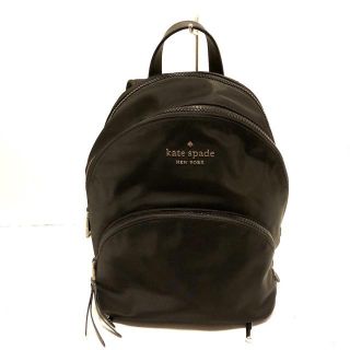 ケイトスペードニューヨーク(kate spade new york)のケイトスペード リュックサック美品  - 黒(リュック/バックパック)