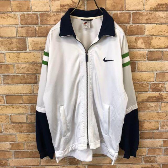 NIKE - 【ナイキ】90s 白タグ トラックジャケット ジャージ 刺繍ロゴ