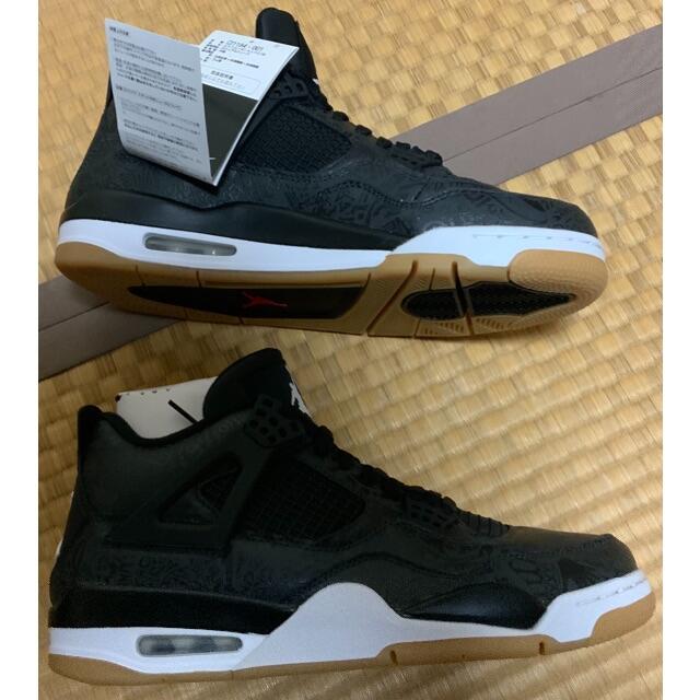 NIKE(ナイキ)のパンDさん専用 AIR JORDAN 4 RETRO LASER BLACK メンズの靴/シューズ(スニーカー)の商品写真