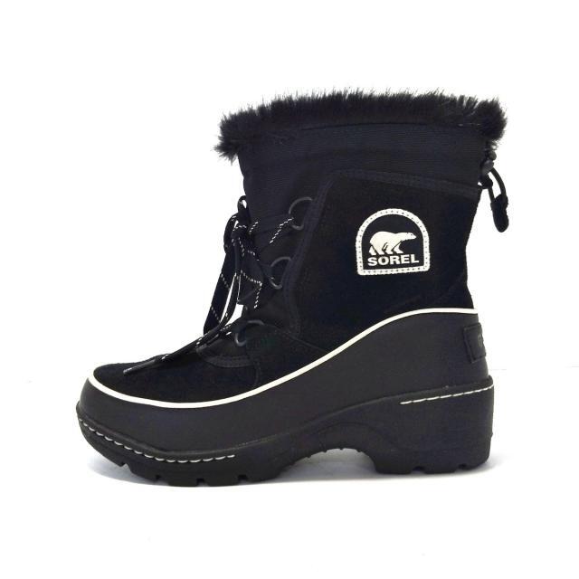 SOREL(ソレル)のソレル ブーツ 24 レディース - 黒×白 レディースの靴/シューズ(ブーツ)の商品写真