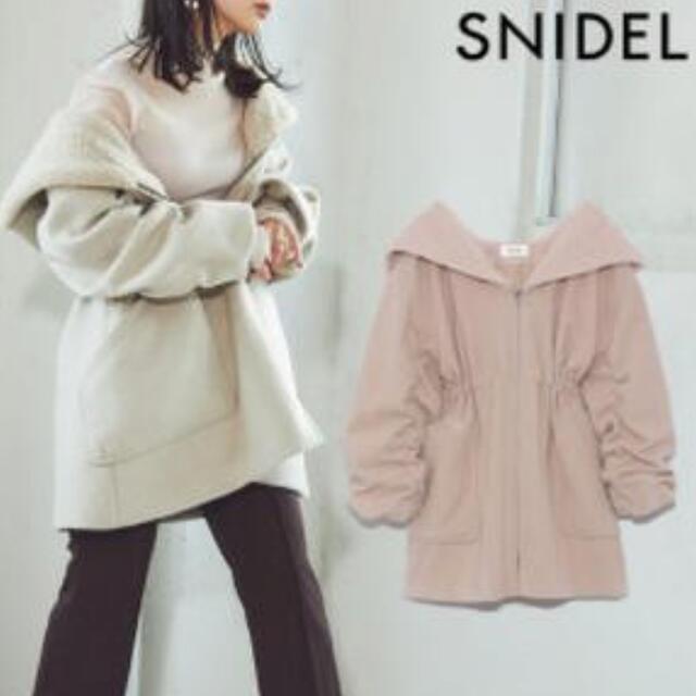 SNIDEL(スナイデル)のスナイデル　レディモッズコート　ピンク　モッズコート　ピンクベージュ メンズのジャケット/アウター(モッズコート)の商品写真