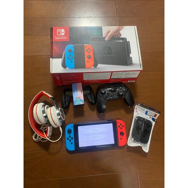 公式通販サイトセール Switch 初期型 プロコンヘッドホンカバー純正充電器ドックセット！ 家庭用ゲーム機本体