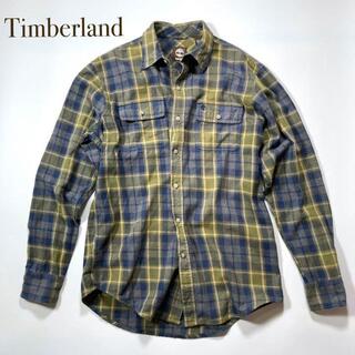 ティンバーランド(Timberland)のTimberland チェック柄 ネルシャツ メンズM 青・緑系 アメカジ(シャツ)