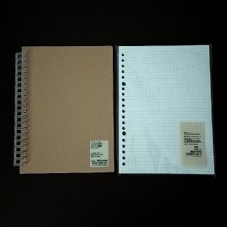 ムジルシリョウヒン(MUJI (無印良品))の無印良品 A5リフィルノートとルーズリーフ(ノート/メモ帳/ふせん)