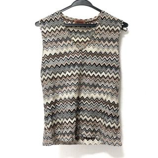 ミッソーニ(MISSONI)のミッソーニ ノースリーブカットソー 42 M -(カットソー(半袖/袖なし))