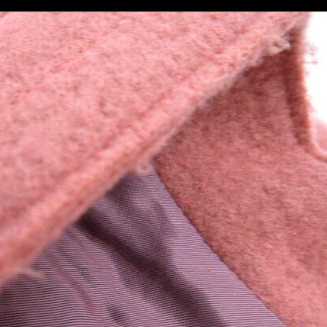 LE CIEL BLEU(ルシェルブルー)のLE CIEL BLEU  ルシェルブルー　ノーカラー　コート　ピンク レディースのジャケット/アウター(ロングコート)の商品写真