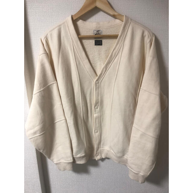 1LDK SELECT(ワンエルディーケーセレクト)の20aw M no roll sadwalk cardigan white メンズのトップス(カーディガン)の商品写真