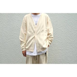 ワンエルディーケーセレクト(1LDK SELECT)の20aw M no roll sadwalk cardigan white(カーディガン)