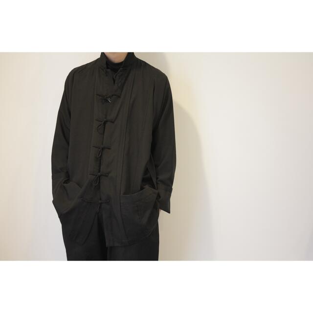 Yohji Yamamoto - yohji yamamoto チャイナシャツ ジャケット Yohji Yamamoto - yohji yamamoto チャイナシャツ ジャケット