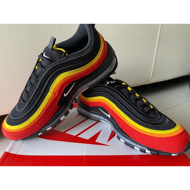 NIKE AIR MAX 97 BLACK/WHITE-CHILE RED 1