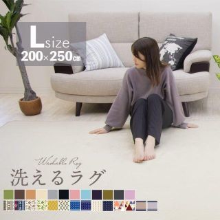 ラグ カーペット ラグマット 洗える 200×250 オールシーズン (ラグ)