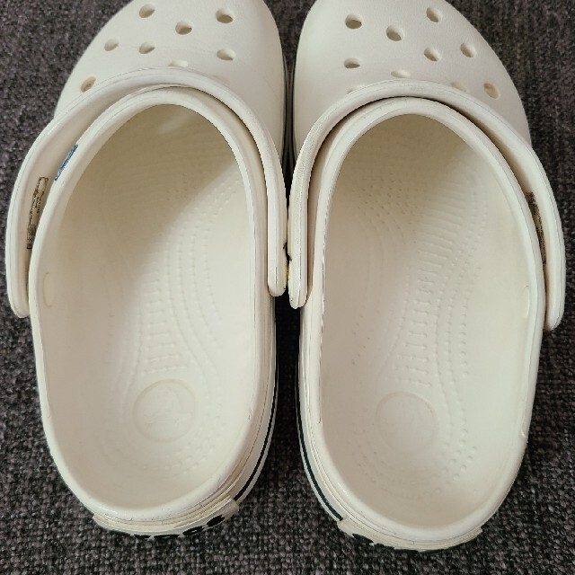 クロックス　crocs　白　ホワイト　22　4-6　靴　サンダル　スリッポン