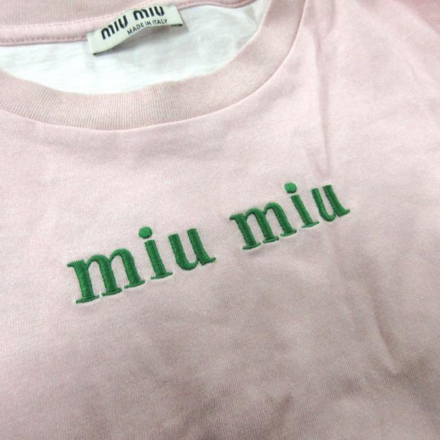 miumiu(ミュウミュウ)のミュウミュウ 半袖Tシャツ サイズXS ピンク レディースのトップス(Tシャツ(半袖/袖なし))の商品写真