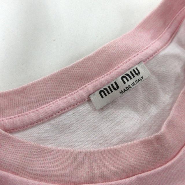 miumiu(ミュウミュウ)のミュウミュウ 半袖Tシャツ サイズXS ピンク レディースのトップス(Tシャツ(半袖/袖なし))の商品写真