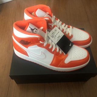 ナイキ(NIKE)のナイキ AIR JORDAN 1 MID SE  ORANGE  エアジョーダン(スニーカー)