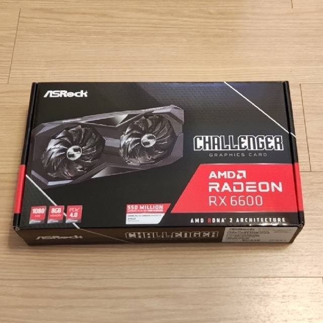 新品未使用】 ASROCK RX6600 Challenger D 8G-
