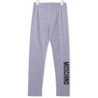 モスキーノ(MOSCHINO)のモスキーノ　ロゴレギンス　グレー　14(レギンス/スパッツ)