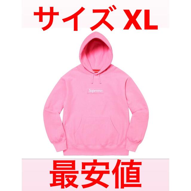 supreme box logo hooded pink XL