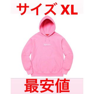 シュプリーム(Supreme)のsupreme box logo hooded pink XL(パーカー)