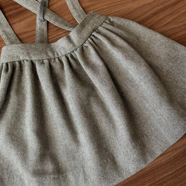 Bonpoint(ボンポワン)のAmaia Kids アマイアキッズ スカート ツイード ワンピース 4Y キッズ/ベビー/マタニティのキッズ服女の子用(90cm~)(スカート)の商品写真