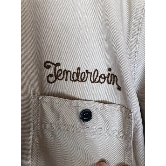 TENDERLOIN テンダーロイン 刺繍　チェーン　長袖シャツ ポケット