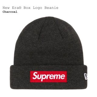 シュプリーム(Supreme)のNew Era Box Beanie チャコール シュプリーム Supreme(ニット帽/ビーニー)