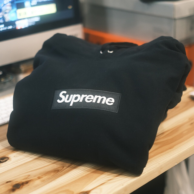 Supreme Box Logo Hooded Sweatshirt 黒 XL