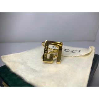 グッチ(Gucci)のGUCCI グッチ スカーフリング メタル ゴールド レディース(バンダナ/スカーフ)