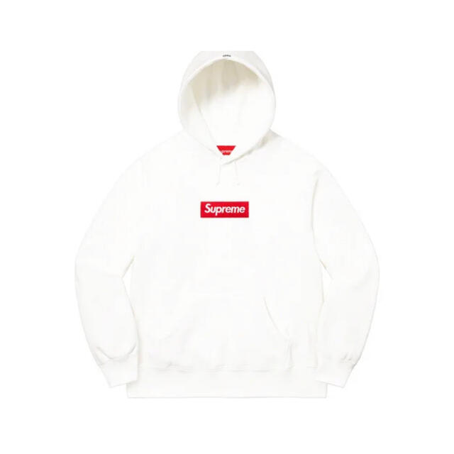 Box Logo Hooded Sweatshirt Washed white