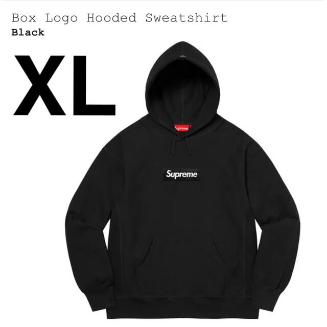 Supreme Box Logo Hooded Sweatshirt black - パーカー