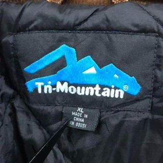 Tn-Mountain ダックジャケット　襟コーデュロイ　フルジップ　XL